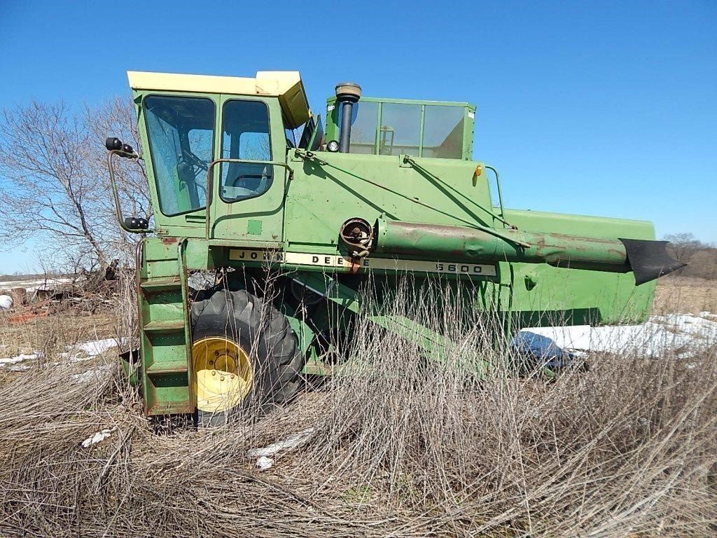 John Deere 6600 combine; good tires and rims; sell