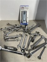 Wrenches, assorted