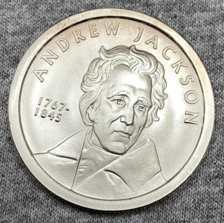 .999 Silver 1 Troy Ounce Andrew Jackson Round