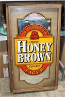 VINTAGE JW DUNDEE'S HONEY BROWN BEER MIRROR