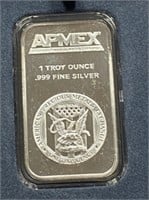 APMEX .999 Silver 1 Troy Ounce Bar