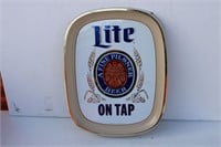 Plastic Lite on Tap Sign