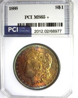 1888 Morgan MS65+ LISTS $425
