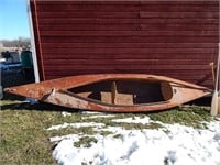 16' Wood boat with oars; 2 seater; NO registration