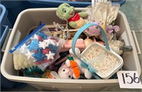Bin Lot of Assorted Home Decor Easter Spring