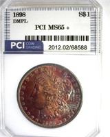 1898 Morgan MS65+ DMPL LISTS $1850