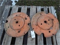Tractor weights for an Allis Chalmers B