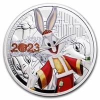 2023 3 Oz Silver $10 Year Of The Rabbit Bugs Bunny