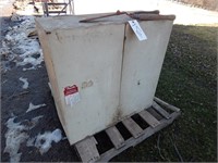 Metal cabinet; approx. 30" W x 30" H x 12" D