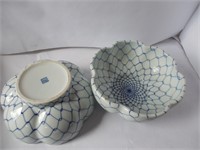 Oriental Design Bowls x2