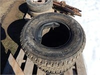 3 Truck tires; sizes: 9.50R16.5 and 2- P235/75R15