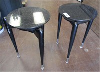 2 Marble Top End Tables