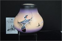 Signed Native American Pottery, Wedding Vase