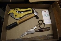 Hammer, scissors, Chisel, PVC cutter