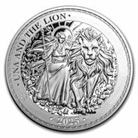 2023 St. Helena 5 Oz Silver Una & The Lion Proof