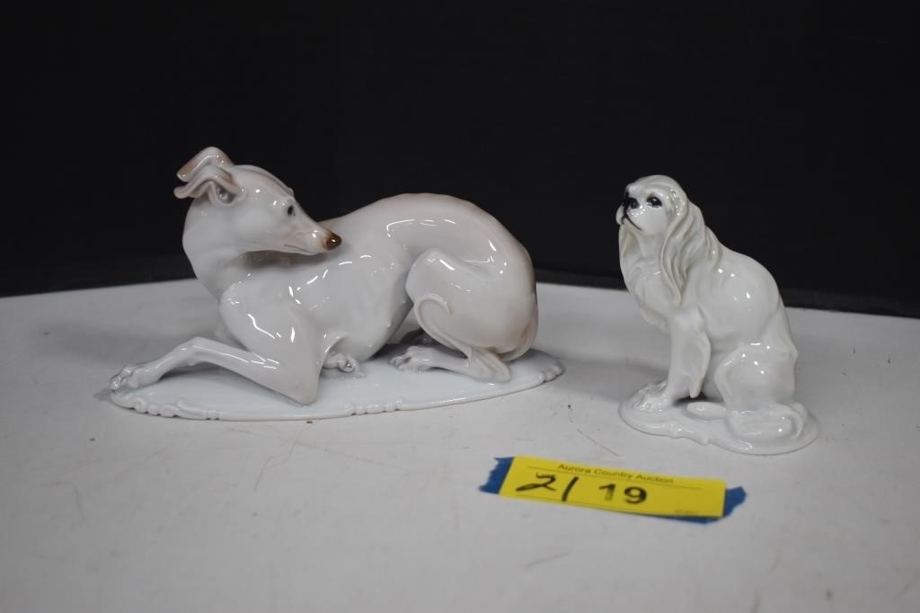 Two Rosenthal White Porcelain Figurines