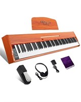 Fesley 88 Key Keyboard Piano with Semi-Weighted