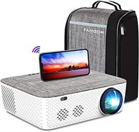 (WITH WHITE LINES)FANGOR 5G WiFi Projector