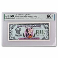 1988 $5 (da) Disney Goofy (dis#10) Cu-66 Epq Pmg