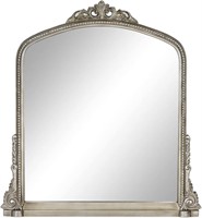 Silver Antique Arched Mirror  Vanity Mirror