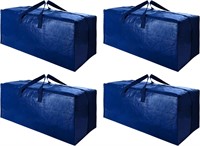 4 Pack XL Moving Bags with Zippers  Blue