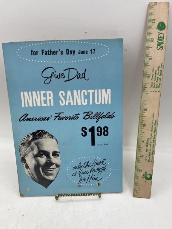 Vintage card stock Inner Sanctum Billfolds store