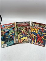 Vintage lot of comics Spider-Man Batman Superman