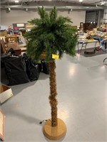 74" TALL LIGHTED ARTIFICIAL PALM TREE
