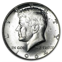 90% Silver Kennedy Half Dollar 20-coin Roll Bu