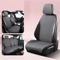 Customizable Suede Seat Covers - Grey