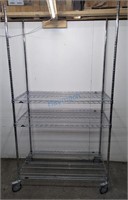 MOBILE 3-TIER CHROME METRO SHELF