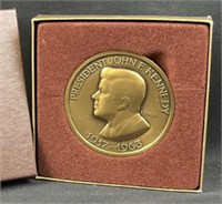 Vintage JFK Inaugural Bronze, Complete in Box