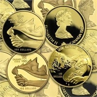1980-2005 Canada 1/4oz Proof Gold $100 Random Year