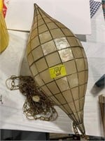 MID CENTURY PLASTIC SWAG LAMP