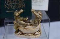 Harmony Kingdom,"Croc Pot" Hand Made Trinket Box