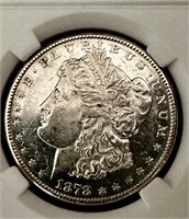 1878 Morgan Silver Dollar PL, San Francisco, MS65+
