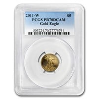 2011-w 1/10oz Proof American Gold Eagle Pr70 Pcgs