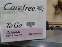 Case Of Carefree Pantyliners Lightly Scented
