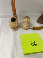 Two Meerschaum carved pipes #86