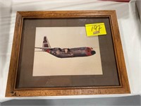 FRAMED US AIR FORCE AIPLANE PHOTO