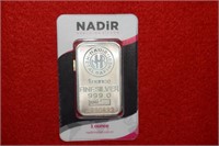 Nadir 1oz Silver Bar - A230833 Nadir Metal Refiner