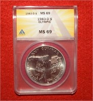 1983D XXIII Olympic Discus Thrower MS69  ANACS