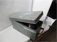 Tin Box 12" x 5" & Craftsman Staple Gun