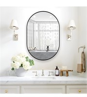 $90 NEUWEABY Oval Bathroom Mirror Capsule Wall