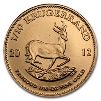 2012 South Africa 1/10 Oz Gold Krugerrand