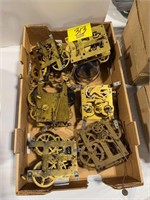 GROUP OF WATERBURY & OTHER CLOCK PARTS