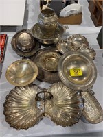 LARGE GROUP OF SILVERPLATE OF ALL KINDS