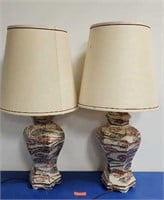 Vintage Lamps - measures 17"x17"36"