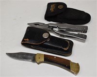 Buck Lock Blade Knife & Multi-Tool with Sheaths