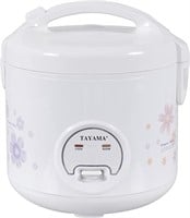 TAYAMA Rice Cooker & Food Steamer 10 Cup  White